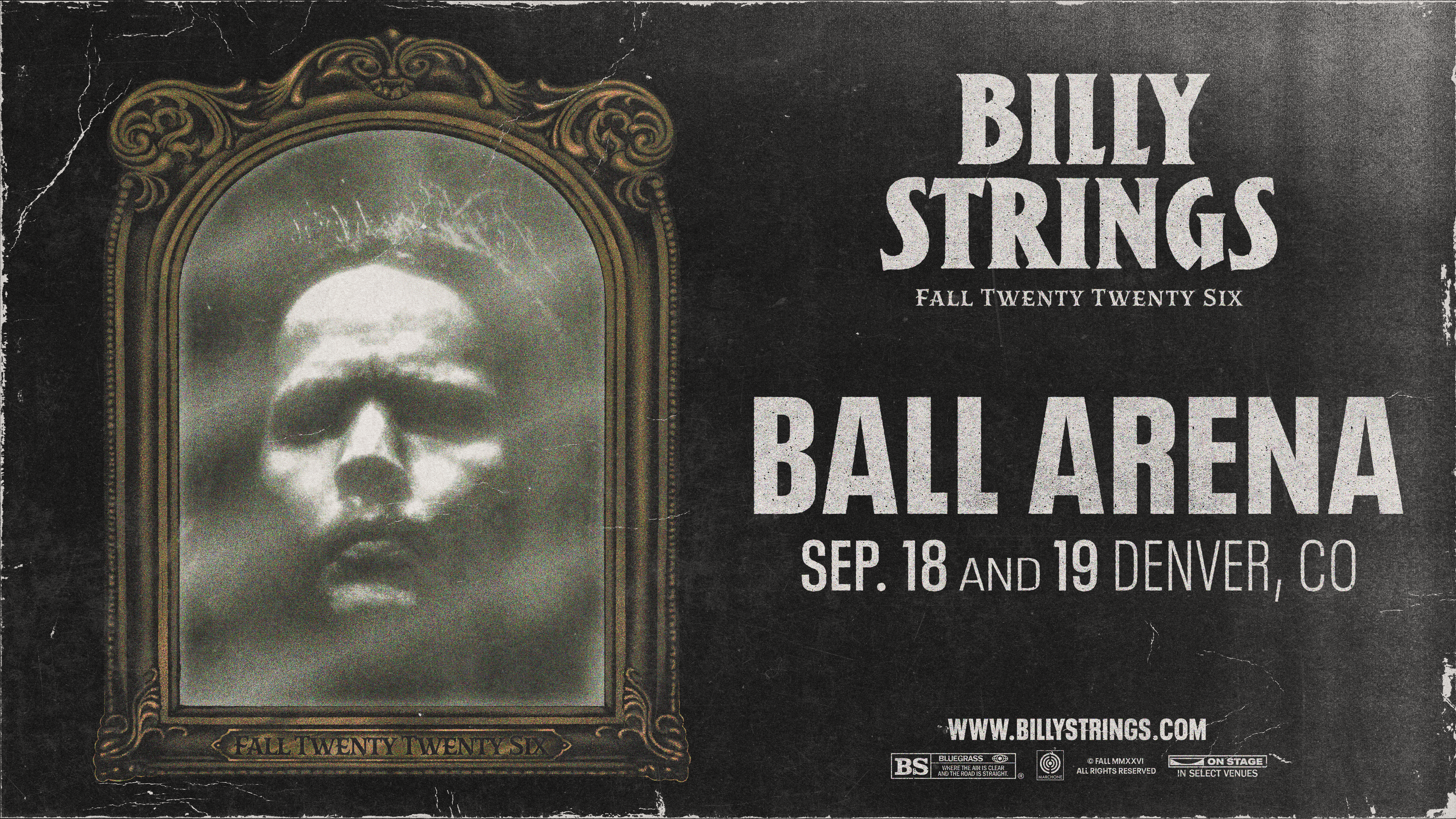 Billy Strings 2-Day Ticket (9/18-9/19) Valid Both Days, Cannot Split.